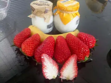 Strawberry durian ice cream