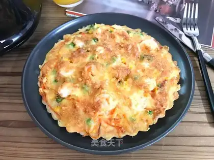 Shrimp bacon pizza