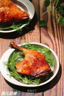 Honey roasted duck legs
