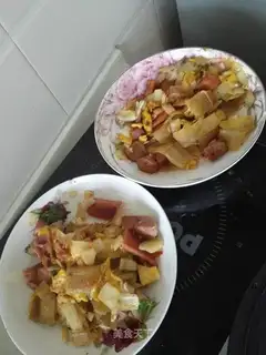 Roasted noodles