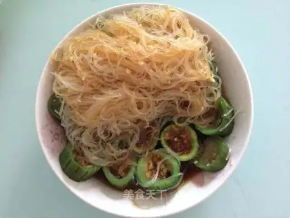 Garlic fan silk melon
