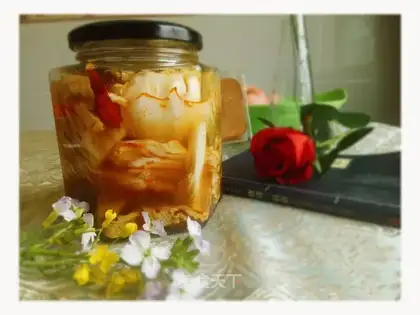 Pickles of sour pepper cabbage