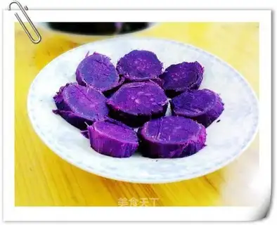 Pressure cooker version of purple sweet potatoes