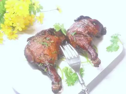 Crispy roast duck legs