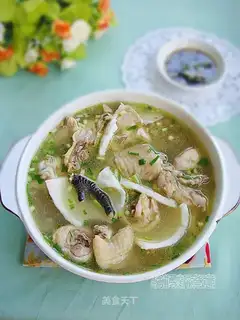 Chicken in coconut meat