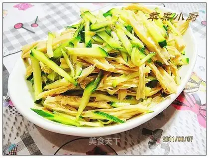 Scallion oil tofu bamboo
