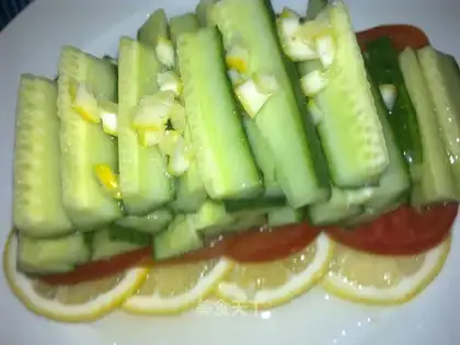 Cucumber and lemon