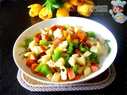 Mixed brocade lotus root