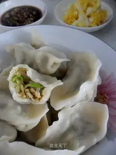 Zucchini egg dumplings