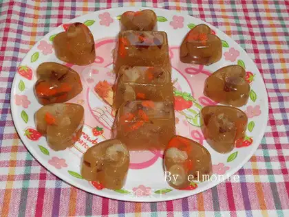 Red dates and longan tea jelly