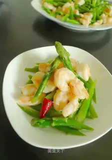 stir-fried shrimp with asparagus