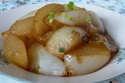 Roast radish in clear and refreshing manner