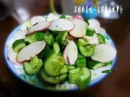 Cold cucumber and radish