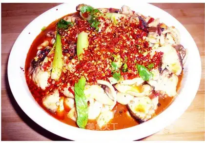 boiled fish