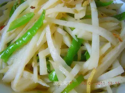 green pepper with potato