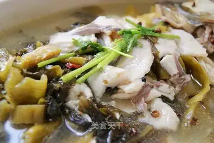 fish with Chinese sauerkraut