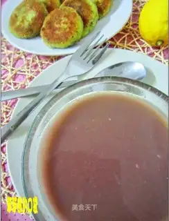 Ice red soybean milk