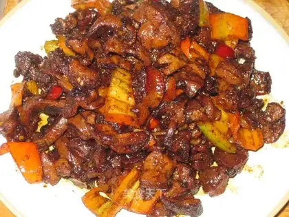 Spicy chicken gizzards