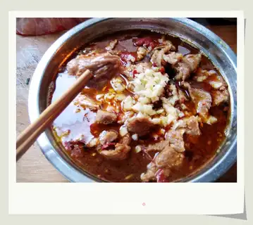 boiled pork slices