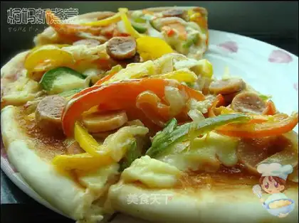 Homemade copycat pizza