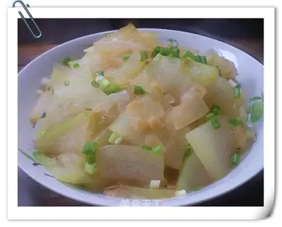 White gourd with shrimp skin