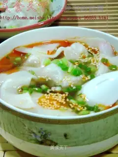 red oil wonton soup