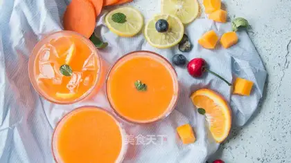 Mango carrot juice