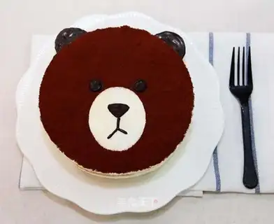 A teddy tiramisu cake