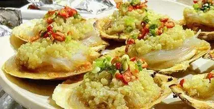 Baked scallops