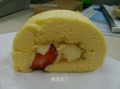 Peach cream rolls