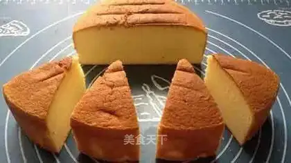 Low-fat vanilla sponge cake