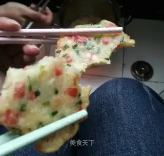 Ham cucumber eggcake