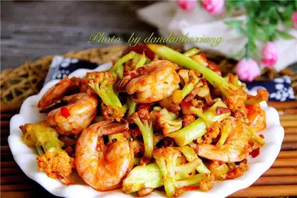 Shrimp sauerkraut