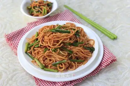 Soy sauce and pasta