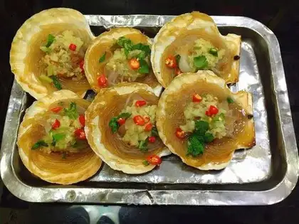 Baked scallops