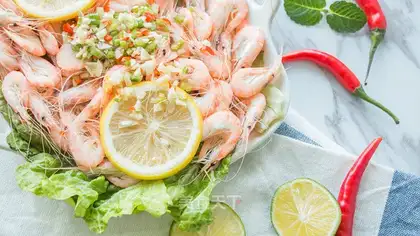 Thai veggie shrimp
