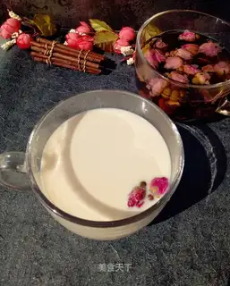 Rose milk tea