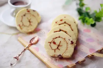 Cranberry Swiss roll