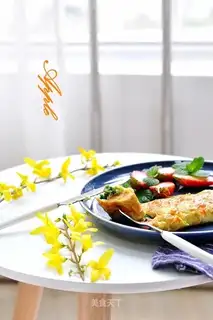 Spinach cheese fried eggs