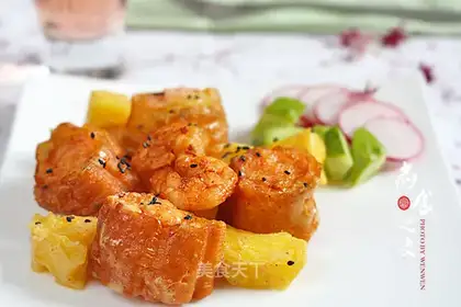 Pineapple and shrimp