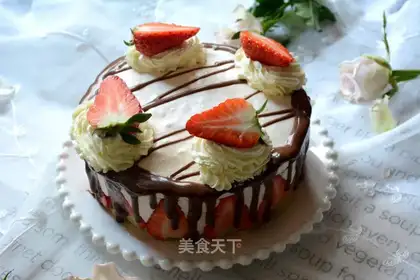 Chocolate strawberry mousse