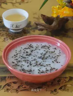 Sesame honey congee