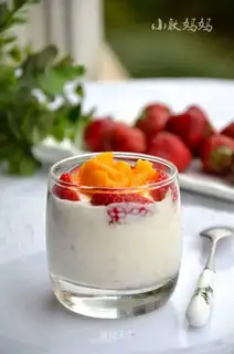 Fruit oatmeal milk cup