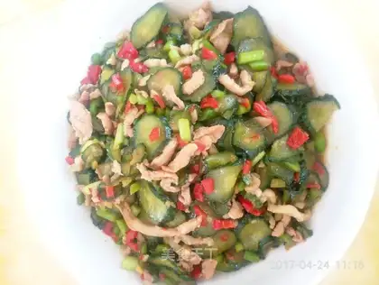 Sour cucumber meat