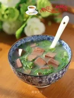 Roach duck blood soup