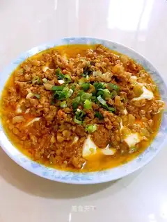 Squeeze meat and tofu