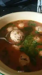 Tofuball soup