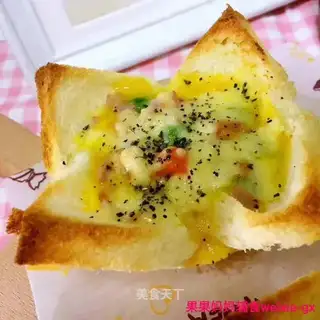 Tasty breakfast toast