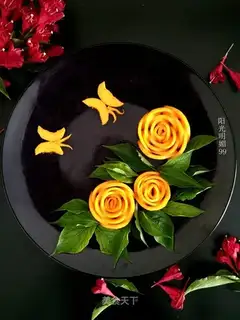 Butterflies love the mango platter