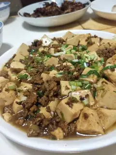 Meat and tofu